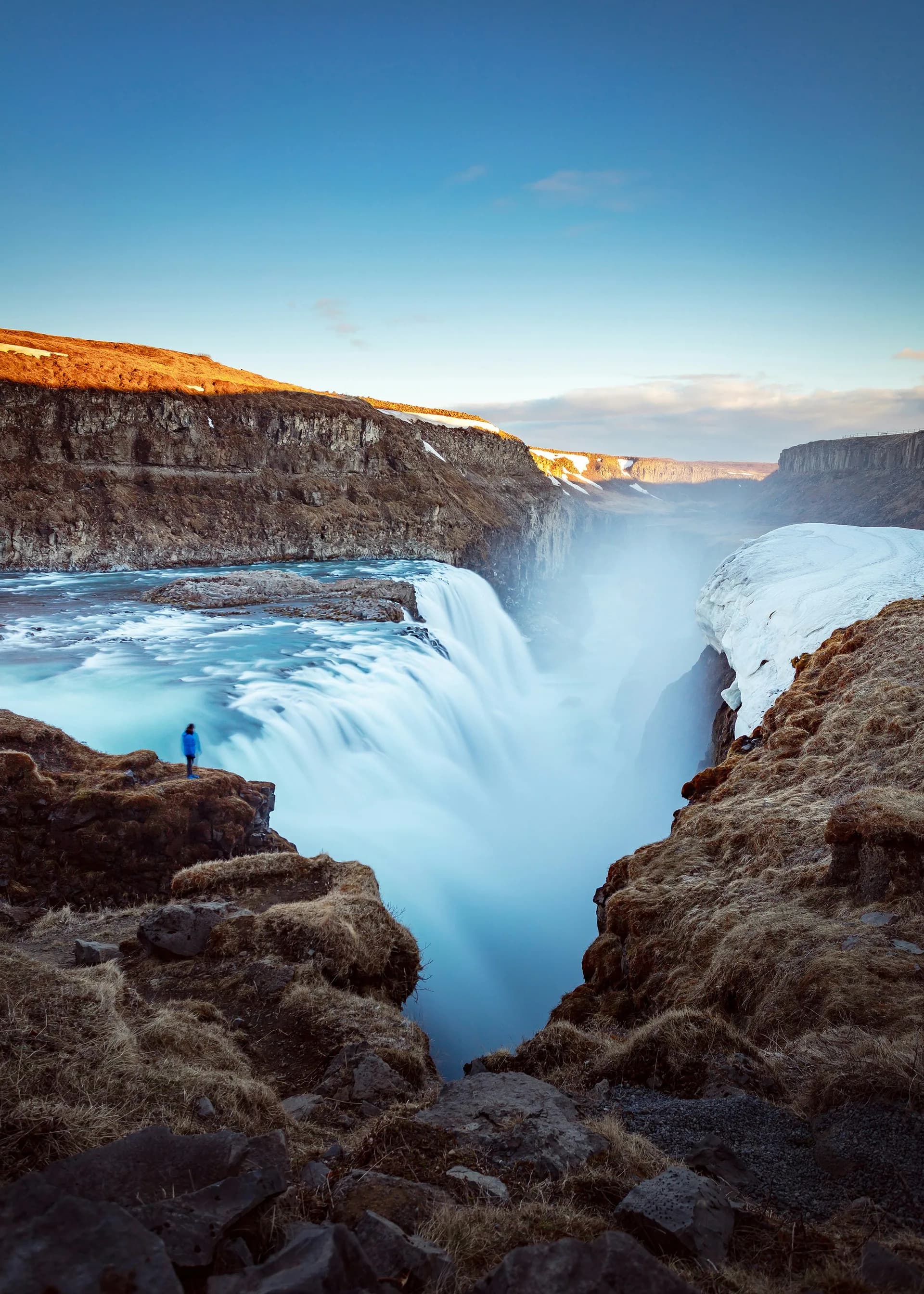 Gullfoss waterfall on the Golden Circle route